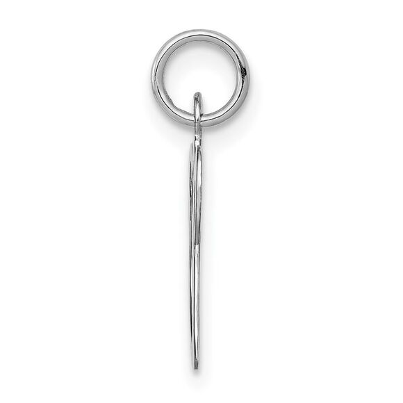 14k White Gold, Sophia Collection, Small Script Initial V Pendant - Picture 2 of 5